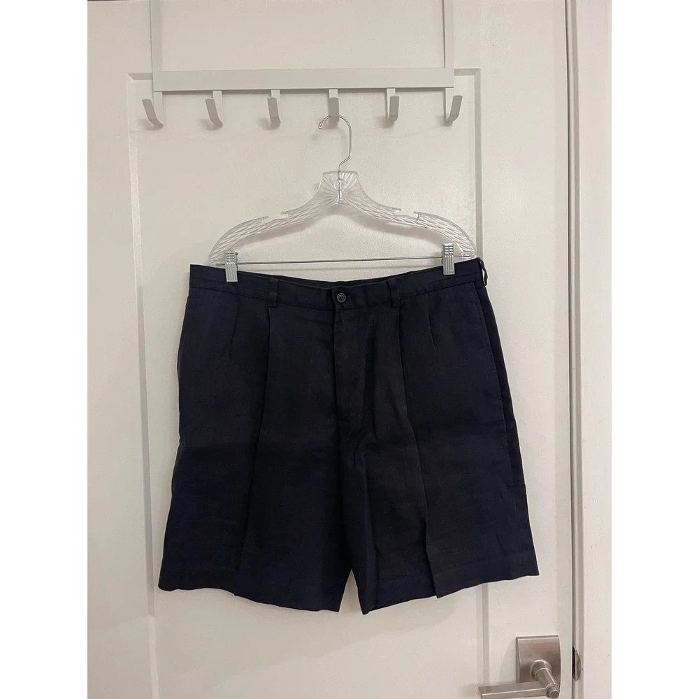 Vintage‎ Brooks Brothers 100% Linen Preppy Old Money Shorts Pleated
